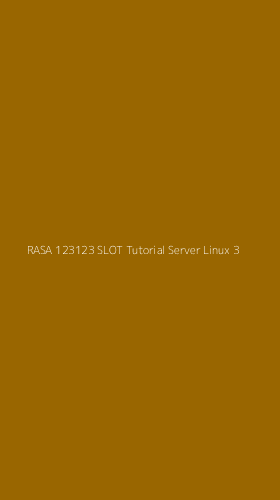 Tampilan Antarmuka Aplikasi Rasa 123123 Slot Tutorial Server Linux - 3