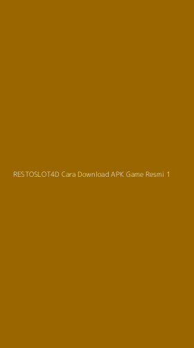 Tampilan Antarmuka Aplikasi Restoslot4d Cara Download Apk Game Resmi - 1