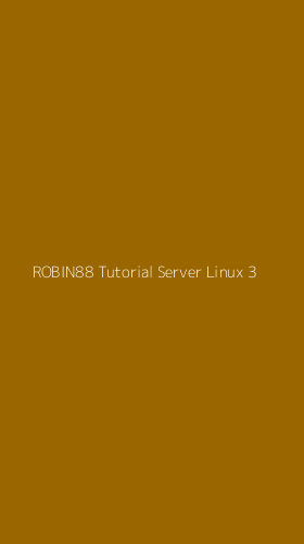 Tampilan Antarmuka Aplikasi Robin88 Tutorial Server Linux - 3