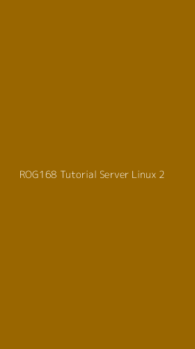 Tampilan Antarmuka Aplikasi Rog168 Tutorial Server Linux - 2