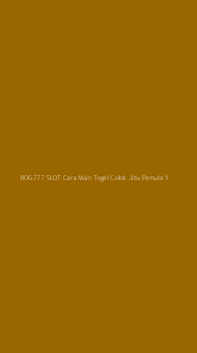 Tampilan Antarmuka Aplikasi Rog777 Slot Cara Main Togel Colok Jitu Pemula - 1