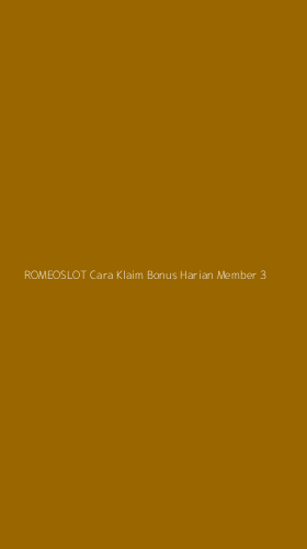 Tampilan Antarmuka Aplikasi Romeoslot Cara Klaim Bonus Harian Member - 3
