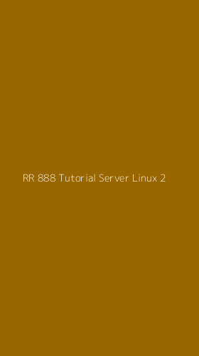 Tampilan Antarmuka Aplikasi Rr 888 Tutorial Server Linux - 2