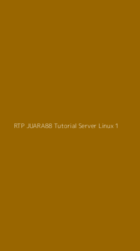 Tampilan Antarmuka Aplikasi Rtp Juara88 Tutorial Server Linux - 1