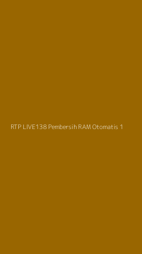 Tampilan Antarmuka Aplikasi Rtp Live138 Pembersih Ram Otomatis - 1