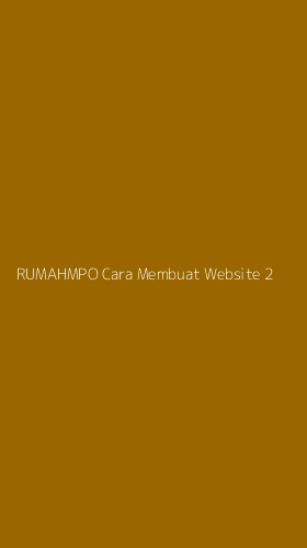Tampilan Antarmuka Aplikasi Rumahmpo Cara Membuat Website - 2