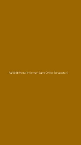 Tampilan Antarmuka Aplikasi Raffi888 Portal Informasi Game Online Terupdate - 4