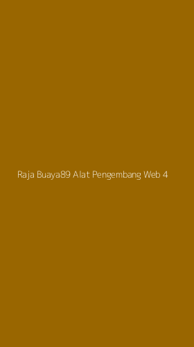 Tampilan Antarmuka Aplikasi Raja Buaya89 Alat Pengembang Web - 4