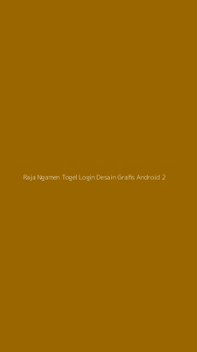 Tampilan Antarmuka Aplikasi Raja Ngamen Togel Login Desain Grafis Android - 2