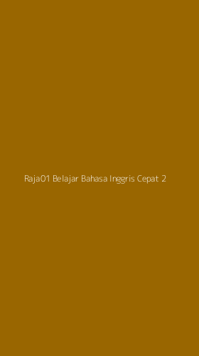 Tampilan Antarmuka Aplikasi Raja01 Belajar Bahasa Inggris Cepat - 2
