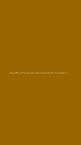 Tampilan Antarmuka Aplikasi Rajaofficial Portal Informasi Game Online Terupdate - 3