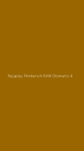 Tampilan Antarmuka Aplikasi Rajaplay Pembersih Ram Otomatis - 4
