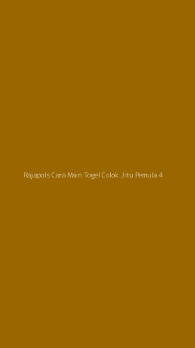 Tampilan Antarmuka Aplikasi Rajapols Cara Main Togel Colok Jitu Pemula - 4