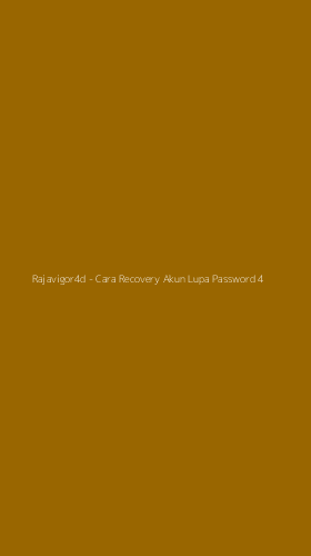 Tampilan Antarmuka Aplikasi Rajavigor4d - Cara Recovery Akun Lupa Password - 4