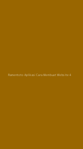 Tampilan Antarmuka Aplikasi Ramentoto Aplikasi Cara Membuat Website - 4