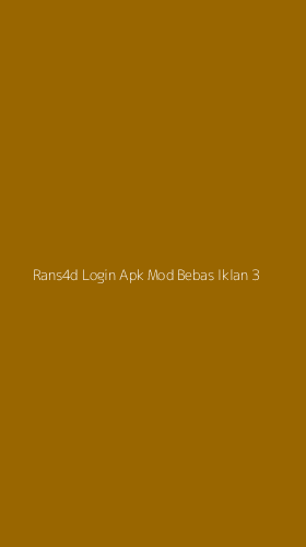 Tampilan Antarmuka Aplikasi Rans4d Login Apk Mod Bebas Iklan - 3