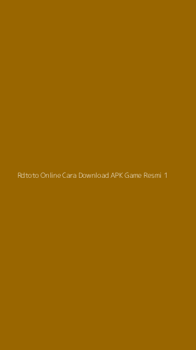 Tampilan Antarmuka Aplikasi Rdtoto Online Cara Download Apk Game Resmi - 1