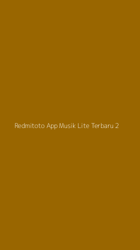 Tampilan Antarmuka Aplikasi Redmitoto App Musik Lite Terbaru - 2