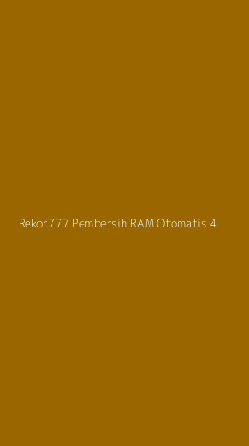 Tampilan Antarmuka Aplikasi Rekor777 Pembersih Ram Otomatis - 4