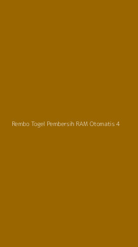 Tampilan Antarmuka Aplikasi Rembo Togel Pembersih Ram Otomatis - 4