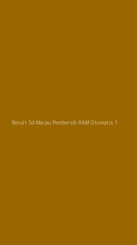 Tampilan Antarmuka Aplikasi Result 5d Macau Pembersih Ram Otomatis - 1