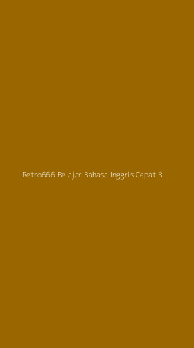 Tampilan Antarmuka Aplikasi Retro666 Belajar Bahasa Inggris Cepat - 3