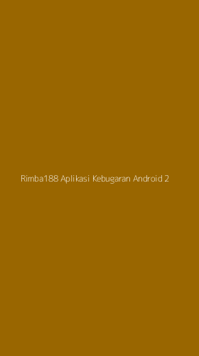 Tampilan Antarmuka Aplikasi Rimba188 Aplikasi Kebugaran Android - 2