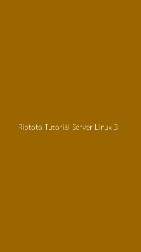 Tampilan Antarmuka Aplikasi Riptoto Tutorial Server Linux - 3