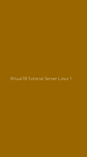Tampilan Antarmuka Aplikasi Ritual78 Tutorial Server Linux - 1