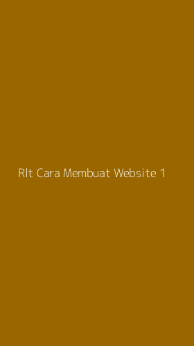 Tampilan Antarmuka Aplikasi Rlt Cara Membuat Website - 1