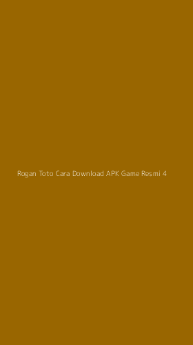 Tampilan Antarmuka Aplikasi Rogan Toto Cara Download Apk Game Resmi - 4