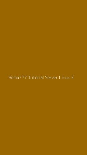Tampilan Antarmuka Aplikasi Roma777 Tutorial Server Linux - 3