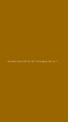 Tampilan Antarmuka Aplikasi Ronde4d Data Sgp Hk Sdy Terlengkap Hari Ini - 1