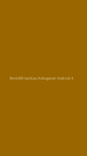 Tampilan Antarmuka Aplikasi Ronin89 Aplikasi Kebugaran Android - 4