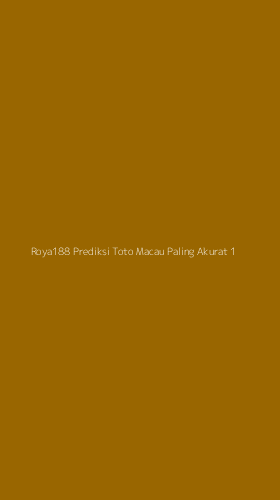 Tampilan Antarmuka Aplikasi Roya188 Prediksi Toto Macau Paling Akurat - 1