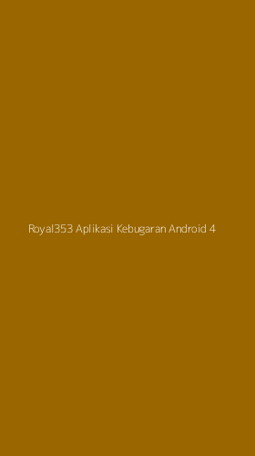 Tampilan Antarmuka Aplikasi Royal353 Aplikasi Kebugaran Android - 4