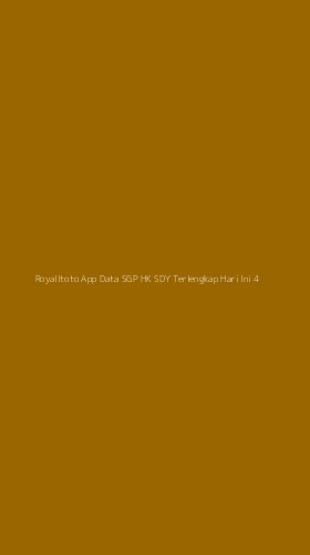 Tampilan Antarmuka Aplikasi Royalltoto App Data Sgp Hk Sdy Terlengkap Hari Ini - 4