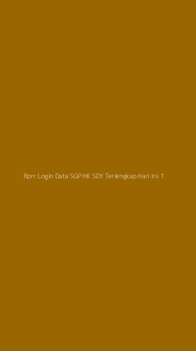Tampilan Antarmuka Aplikasi Rprr Login Data Sgp Hk Sdy Terlengkap Hari Ini - 1