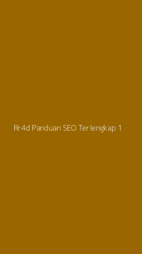 Tampilan Antarmuka Aplikasi Rr4d Panduan Seo Terlengkap - 1