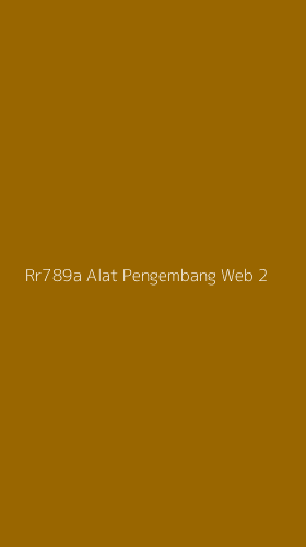 Tampilan Antarmuka Aplikasi Rr789a Alat Pengembang Web - 2