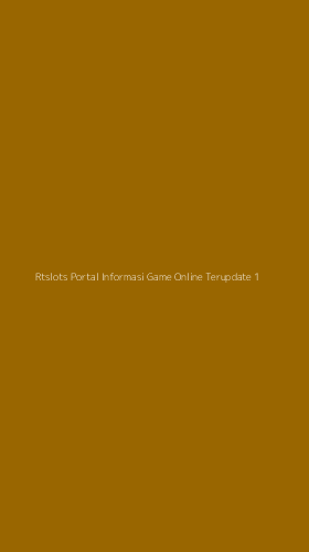 Tampilan Antarmuka Aplikasi Rtslots Portal Informasi Game Online Terupdate - 1