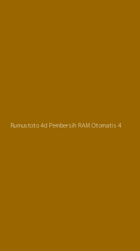 Tampilan Antarmuka Aplikasi Rumustoto 4d Pembersih Ram Otomatis - 4