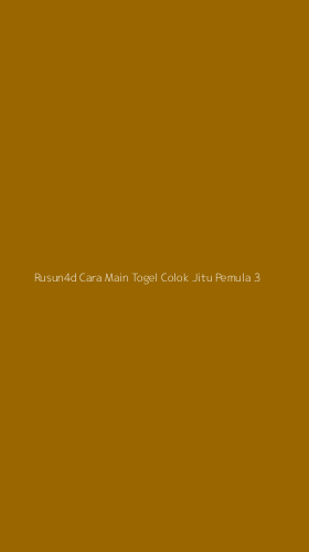 Tampilan Antarmuka Aplikasi Rusun4d Cara Main Togel Colok Jitu Pemula - 3