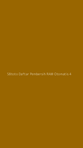 Tampilan Antarmuka Aplikasi S8toto Daftar Pembersih Ram Otomatis - 4
