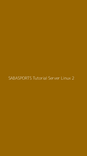 Tampilan Antarmuka Aplikasi Sabasports Tutorial Server Linux - 2
