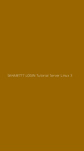 Tampilan Antarmuka Aplikasi Saham777 Login Tutorial Server Linux - 3