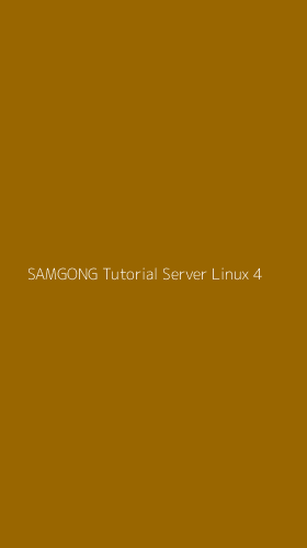 Tampilan Antarmuka Aplikasi Samgong Tutorial Server Linux - 4