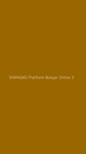 Tampilan Antarmuka Aplikasi Sayang4d Platform Belajar Online - 3