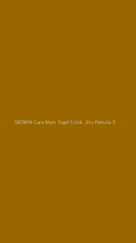 Tampilan Antarmuka Aplikasi Sbowin Cara Main Togel Colok Jitu Pemula - 3
