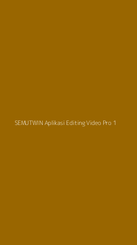 Tampilan Antarmuka Aplikasi Semutwin Aplikasi Editing Video Pro - 1